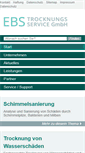 Mobile Screenshot of ebs-trocknungsservice.de